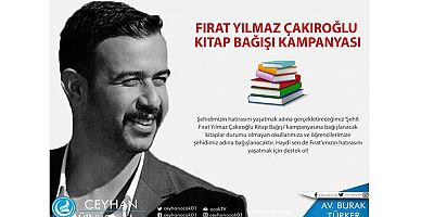 F. Yılmaz Çakıroğlu adını yaşatmak için kitap bağış kampanyası başlatıldı